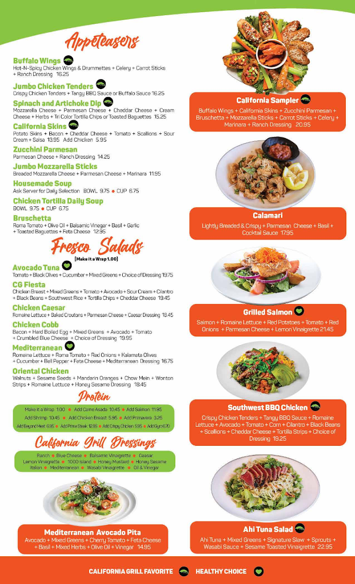 California Grill Menu - Image 2