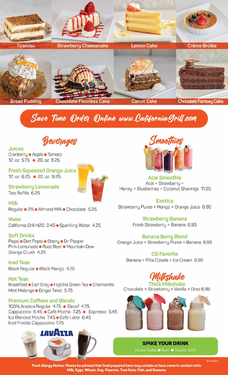 California Grill Menu - Image 4